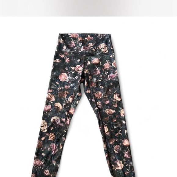 Lululemon Athletica Wunder Under Floral Patterned Leggings Size 4 - Picture 6 of 9